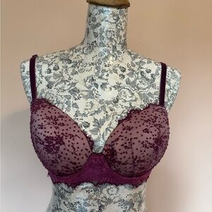 Maroon/Derp Purple Bra